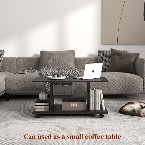 HOMCOM Modern TV Cabinet Stand Storage Shelves Table Mobile Bedroom Furniture Bookshelf Bookcase 