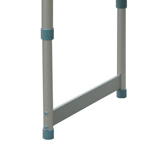 Outsunny 2FT Garden Outdoor Camping Table Portable Folding Picnic Table Aluminium Frame with Adjustable Height 60L x 45W x 64H (cm)