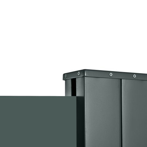 Outsunny Retractable Sun Side Awning Screen Fence Patio Garden Wall Balcony Screening Panel Outdoor Blind Privacy Divider (3x2M, Grey)