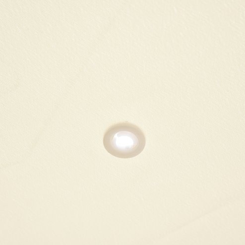 Outsunny 3 x 3 Meters Canopy Metal Wall Gazebo Awning Garden Marquee Shelter Door Porch, Cream White