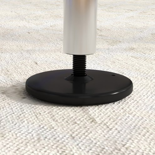 HOMCOM Kids Gymnastics Bar, Horizontal Bar for Kids, Adjustable Height Folding Gymnastics Equipment with Gymnastic Rings, Non-slip Rubber Floor Rings, for Home, Flat, Purple