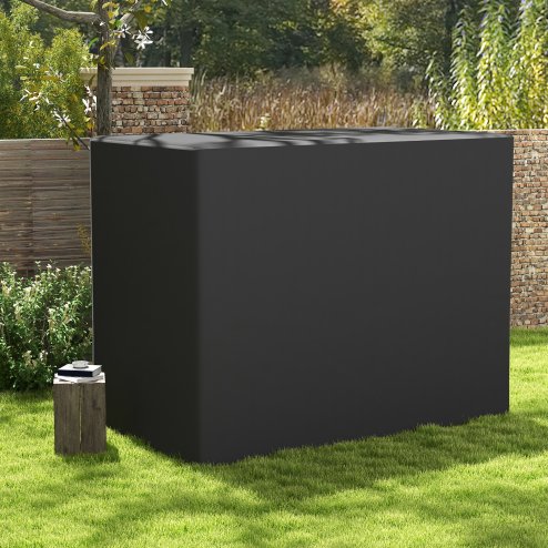 Outsunny Oxford Patio 3-seater Swing Chair Cover Outdoor Garden Furniture Rain Protection Protector Waterproof Anti-UV, 240L x 133W x 185H cm, Dark Grey