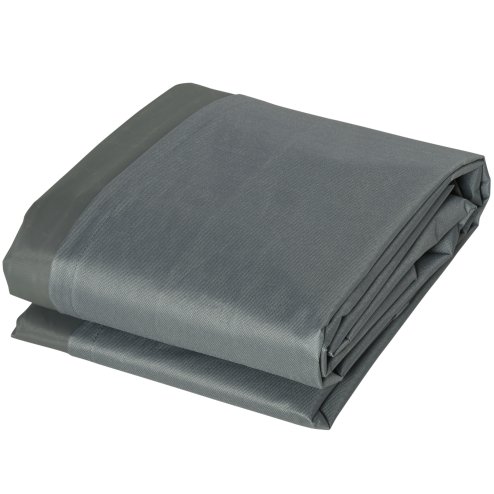 Outsunny 600D Oxford Outdoor Garden Furniture Sofa Set Cover, Waterproof Anti-UV Rattan Sun Lounger Protection Protector Cover, 205L x 192W x 61Hcm, Grey