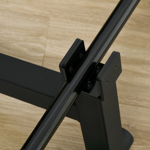 SPORTNOW Barbell Jack, Deadlift Jack with Non-Slip Handle and Plastic Padding, Easy Loading and Unloading 200kg Barbell Plates, for Home Gym, Deadlifting Weight Training