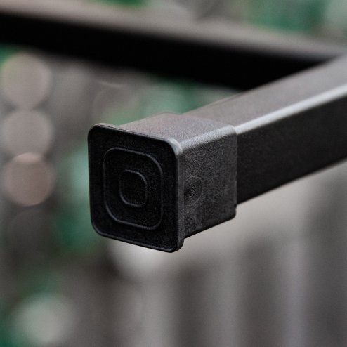 Outsunny Metal Garden Bench with Arch Arbour, Outdoor Patio Loveseat Bench Seat with Rose Trellis Pergola Climbing Plant Archway Tubular - 154L x 60W x 205Hcm