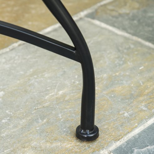 Outsunny 60 cm Mosaic Garden Table, Small Round Outdoor Side Table with Ceramic Top, Plant Stand for Patio, Balcony, Grey and Green