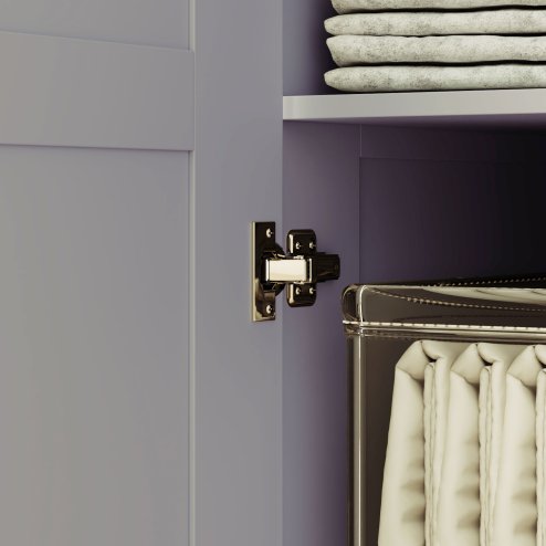 HOMCOM 2 Door Wardrobe for Bedroom, Double Wardrobe with Shelves and Hanging Rail, Modern Bedroom Furniture, Grey