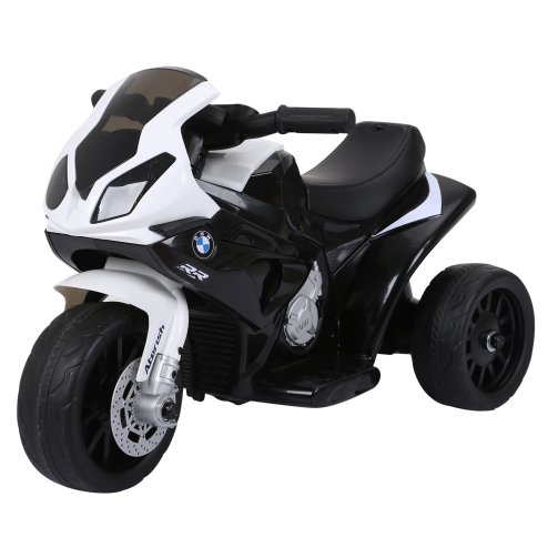 HOMCOM BMW S1000RR Licensed 6V Kids Electric Motorbike 3 Wheel Ride on Motorcycle w/ Headlights Music for 18-36 Months Black Image