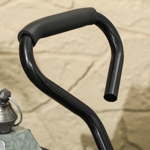 Outsunny Garden Trolley Cart, Heavy Duty Festival Trolley with Removable Liner, Quick-Release Sides, 10