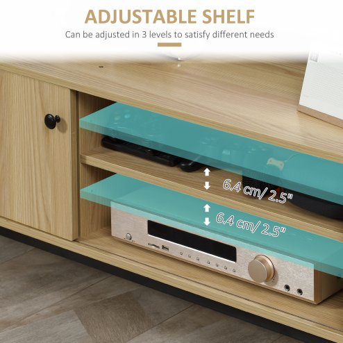 HOMCOM TV Stand Cabinet for TVs up to 50