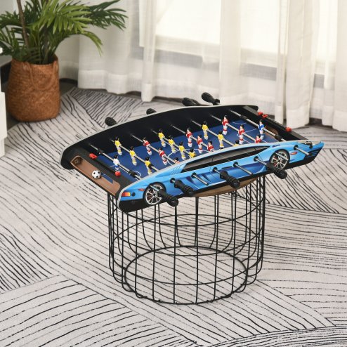 HOMCOM 29 Inch Mini Tabletop Football Foosball Gaming Table  Play Fun Game Toy 74.5L x 36.1W x 12H CM Image