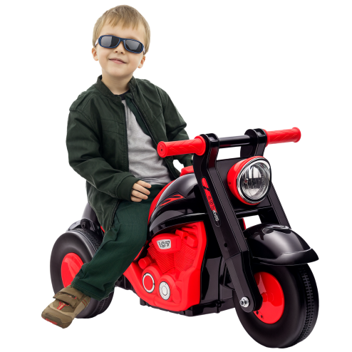AIYAPLAY Kids Ride On Car, Foot To Floor Sliding Baby Car, Push Along Car with Music, Bubble, for Toddler from 2 to 5 Years Old - Black Image