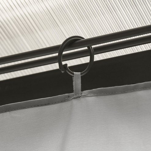 Outsunny 4 Pack Replacement Gazebo Curtains Privacy Panel for Most 3 x 3m Gazebo Canopy Pavillion Outdoor Shelter Sidewalls Accessories Light Grey