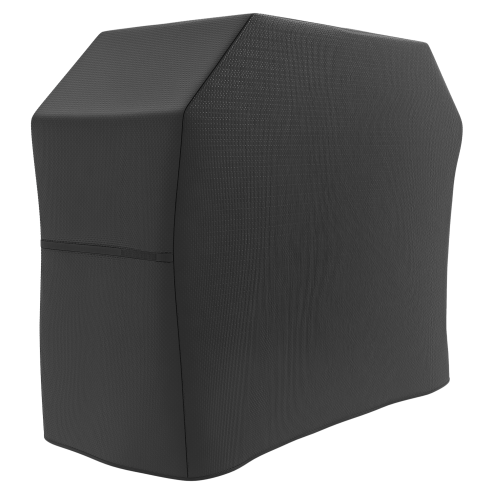 Outsunny BBQ Cover for Rectangular Gas Grill, 420D Oxford Fabric Barbecue Covers, Waterproof UV Protection Rip-Proof, with Windproof Drawstring and Hook and Loop Fasteners, Black, 147 x 61 x 120cm