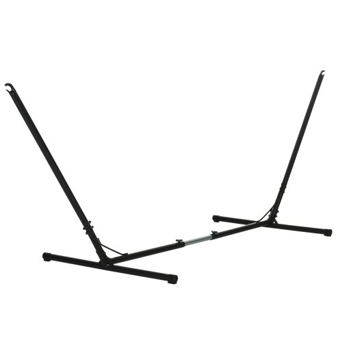 Outsunny 3.1-3.8m Adjustable Universal Hammock Stand Metal Frame Garden Camping Picnic Outdoor Patio Replacement - Stand Only