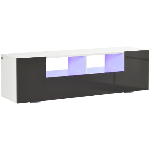 HOMCOM High Gloss TV Unit Cabinet for TVs up to 60