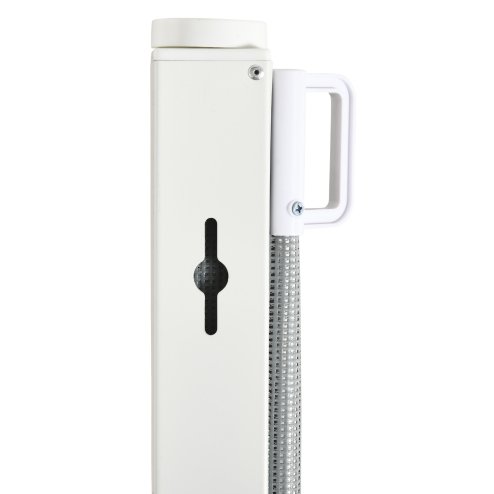 PawHut Retractable Stair Gate for Dogs, Pet Mesh Safety Gate Extends up to 115cm for Doorways Indoor- Grey