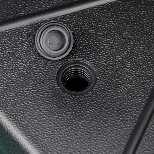 Outsunny Octagonal Garden Parasol Base Holder Outdoor Market Umbrella Stand Weights, Up to 28kg Water Filled or 40kg Sand Filled, Black