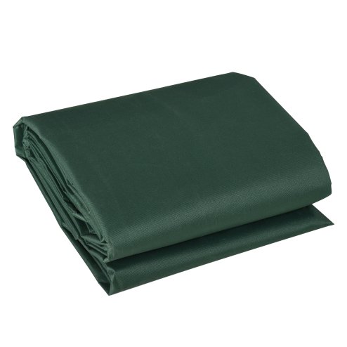 Outsunny 600D Oxford Outdoor Garden Furniture Sofa Set Cover, Waterproof Anti-UV Rattan Sun Lounger Protection Protector Cover, 255L x 142W x 86Hcm, Green