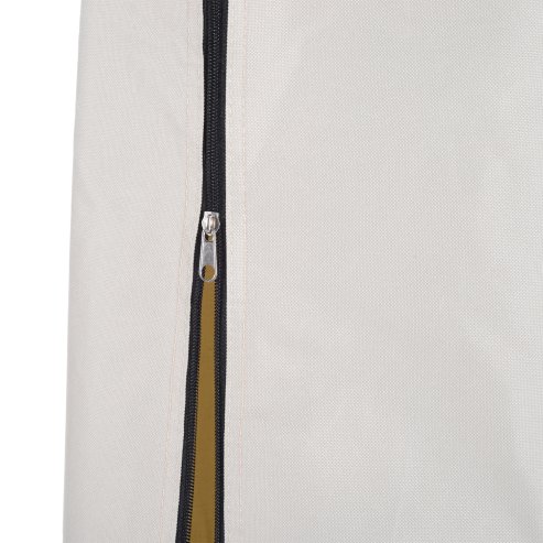 Outsunny Parasol Cover, 600D Oxford Cantilever Umbrella Cover Fit for 2-4m Parasol, Banana Umbrella Protector with Zipper for Outdoor Garden, Patio, White