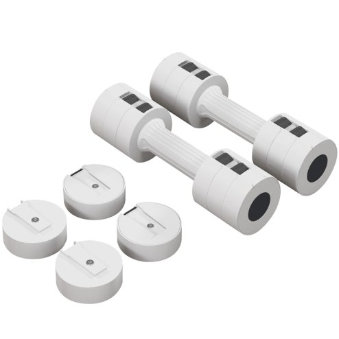 SPORTNOW Adjustable Dumbbell Set of Two, Hand Weights, for Men and Women, Home Gym Workout, A Pair 2.2kg, 3.6kg, 5kg (1.1kg, 1.8kg, 2.5kg Each)