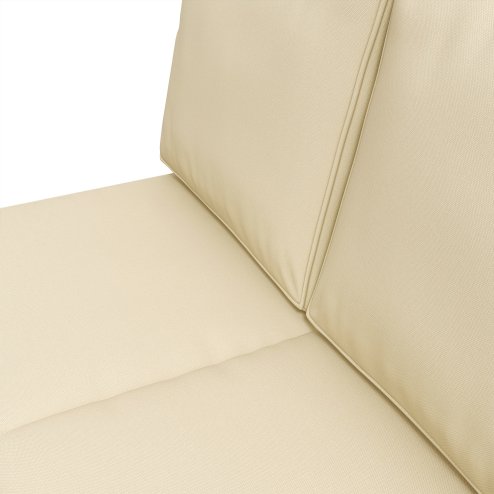 Outsunny 2 Seater Outdoor Seat Cushions, Backrest, Water Repellent Seat Pads for Dining Chair, Swing, Sofa, Beige