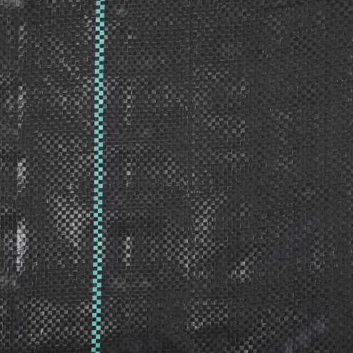 Outsunny 2m x 100m Heavy Duty Weed Control Membrane, Weed Membrane for Landscaping Driveway Gravel Artificial Grass Lawn Underlay, Black