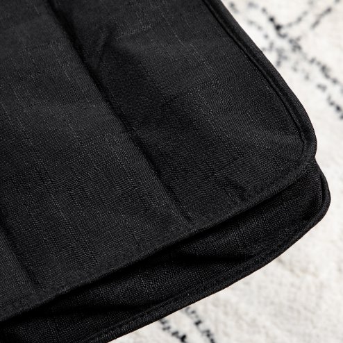 HOMCOM Wooden Lounging Chair Deck Relaxing Recliner Lounge Seat with Adjustable Footrest & Removable Cushion Cover, Black