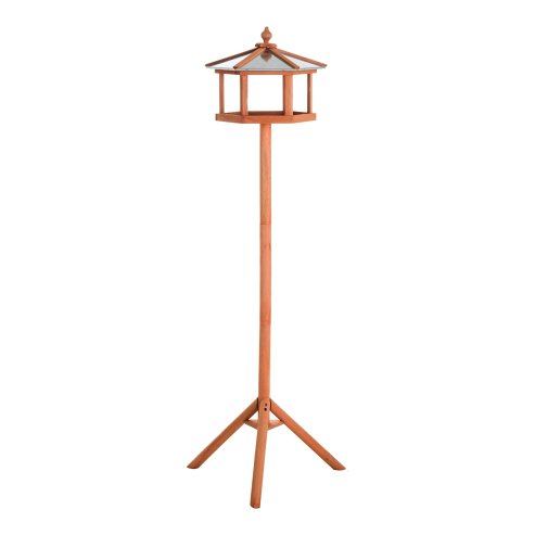 PawHut Wooden Bird Table for the garden Feeding Station, 153Hcm Image