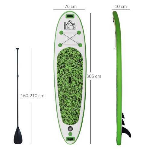 HOMCOM Inflatable Stand Up Paddle Board, 10' x 30