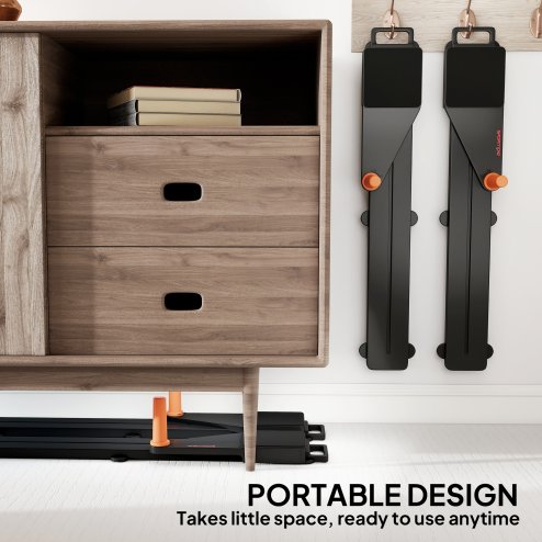 SPORTNOW Push Up Board Set of 2, Portable Press Up Board with Dual Glide Rails, Knee Pad, Pushup Stand Pilates Reformer Machine for Home Gym, Multifunctional Workout Equipment for Men & Women