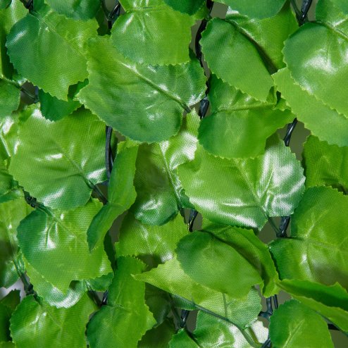 Outsunny 3 X 1m Artificial Plant Wall Panels, Artificial Wall Foliage with Ivy Leaves, Privacy Screen Greenery Grass Wall For Garden Balcony