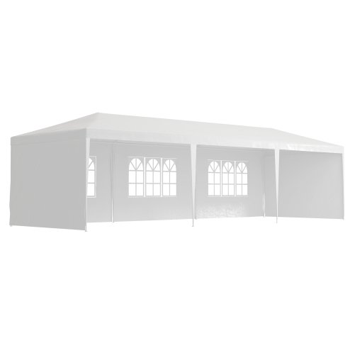 Outsunny Garden Gazebo Marquee Party Wedding Tent Canopy (9m x 3m) - White Image