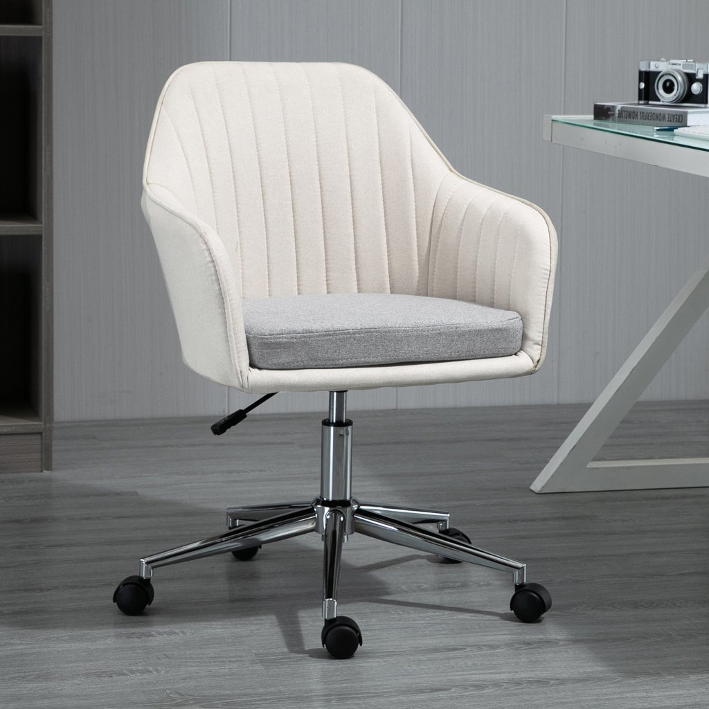 Kniezitstoel Voor Thuiswerk Vinsetto Ergonomische Kniezitstoel - Schommelkussen Van Hout En Stof Voor Een Betere Houding (max. 120 Kg) Houten Frame Zitkussen