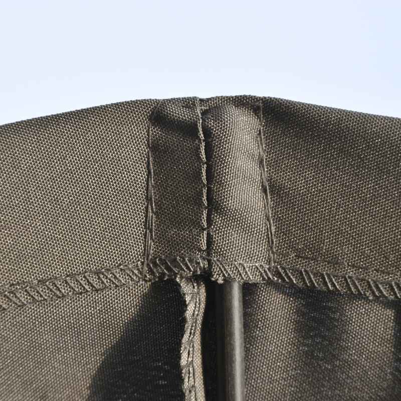 Outsunny 2.5m Shanghai Garden Parasol Umbrella with Crank & Tilt, Adjustable Outdoor Sun Shade, Grey