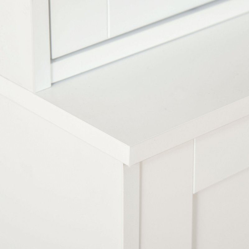 HOMCOM Modern Bookcase with Glass Doors, Display Storage Cabinet with Adjustable Shelves for Living Room, Study, Office