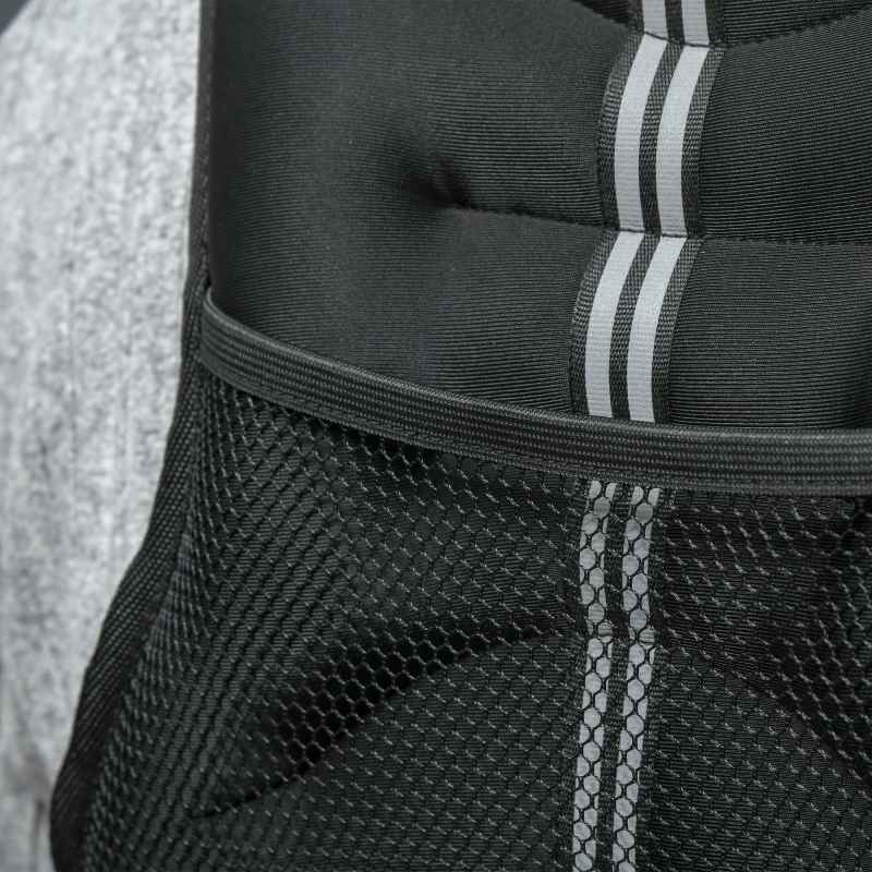 HOMCOM 10KG Weighted Vest, Running Weight Vest with Adjustable Straps, Convenient Pocket and Reflective Strips, for Men and Women Cardio Exercise Strength Training Workout