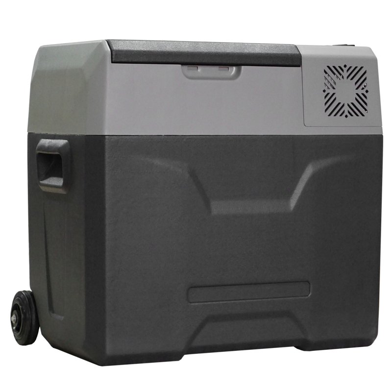 HOMCOM Car Refrigerator, Portable 12/24V Compressor Fridge Freezer, Electric Cooler Box Down to -20°C for Camping, (50 L)