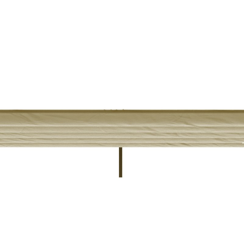 Outsunny Retractable Pergola Shade Cover, Replacement Canopy Fabric for 4 x 3 (m) Pergola, Gazebo Retractable Roof, Beige