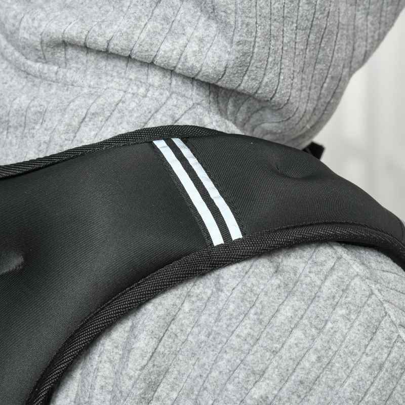 HOMCOM 10KG Weighted Vest, Running Weight Vest with Adjustable Straps, Convenient Pocket and Reflective Strips, for Men and Women Cardio Exercise Strength Training Workout