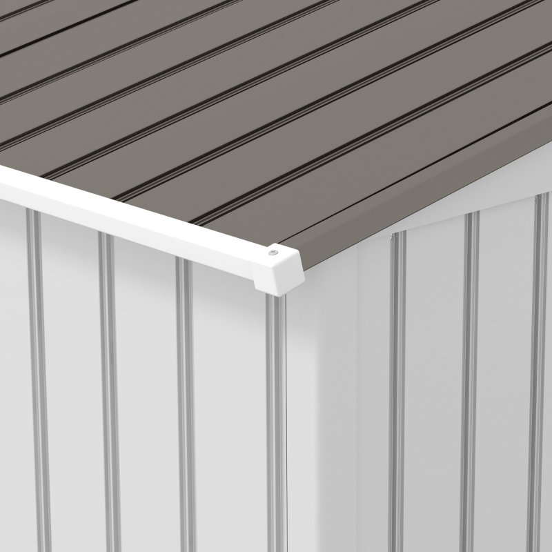 Outsunny 9 x 6ft Metal Garden Shed, Outdoor Storage Tool House with Ventilation Slots, Foundation Kit and Lockable Double Doors, Silver