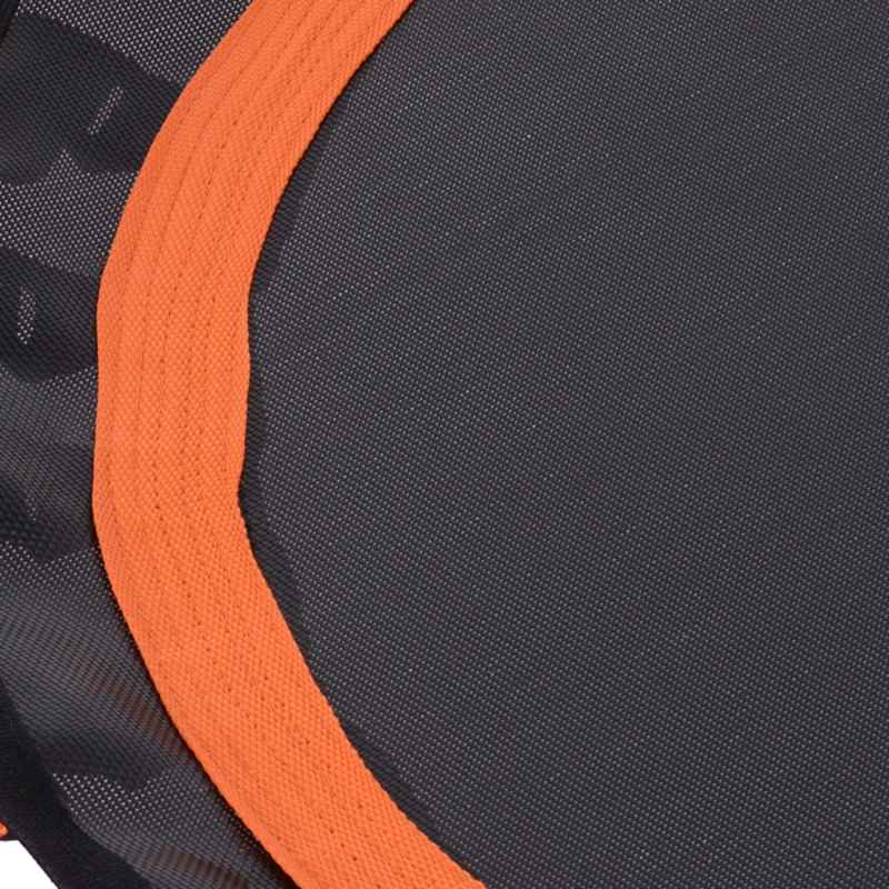 HOMCOM 40" Mini Round Fitness Trampoline Aerobic Bouncer Rebounder Indoor Outdoor Fitness Jumper Orange
