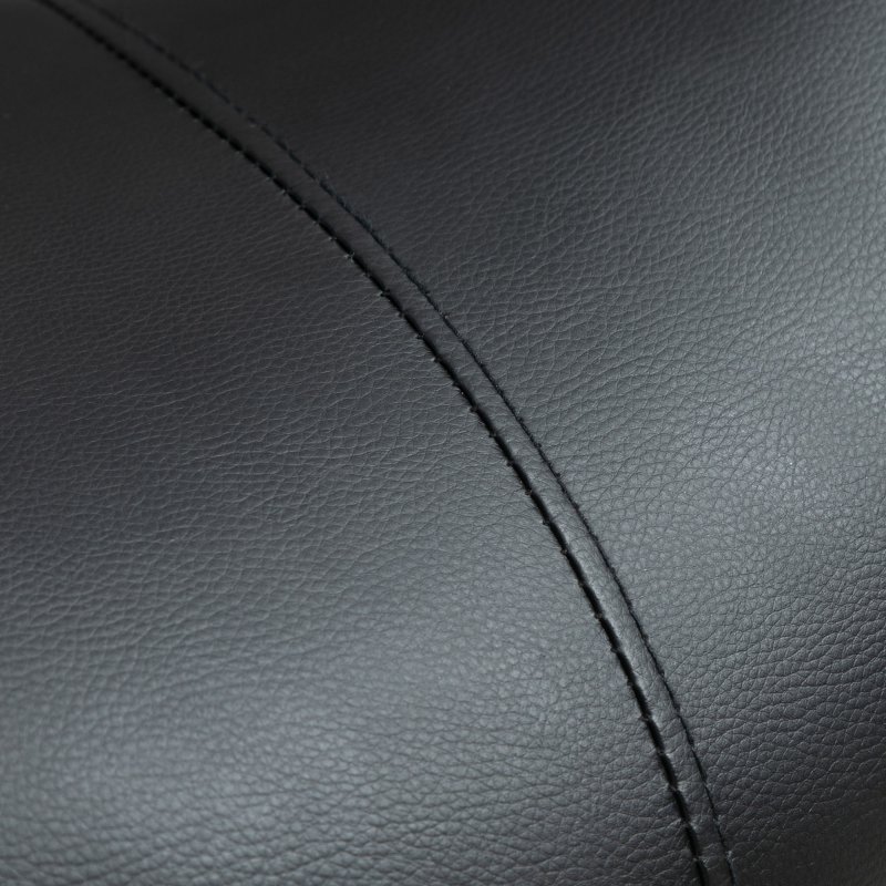 HOMCOM Cosmetic Stool 360?? Rotate Height Adjustable Salon Massage Spa Chair Hydraulic Rolling Faux Leather Saddle Stool Mobility, Black