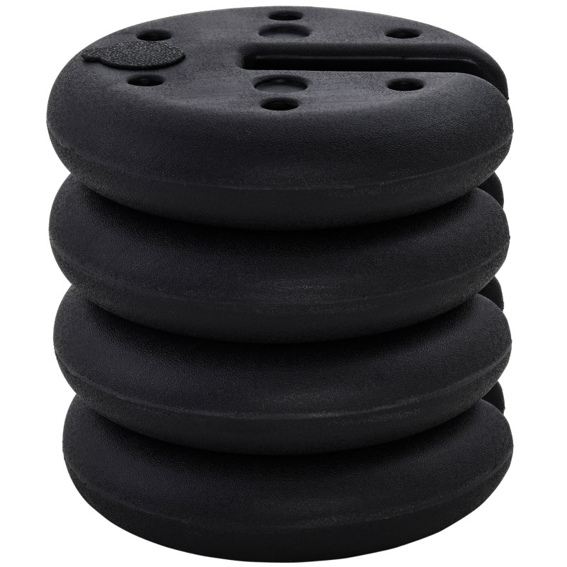 Outsunny Pop up Canopy Weight Set of 4, Heavy Duty Sand Fillable Tent Leg Weights for Marquee Party Tent Canopy, Total 20kg