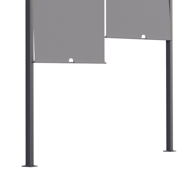 Outsunny 3(m) x 4m Pergola with Solar LED Lights, Garden Gazebo with Retractable Roof, Steel Frame, Outdoor Sun Shade Shelter for Patio Balcony Porch, Dark Grey