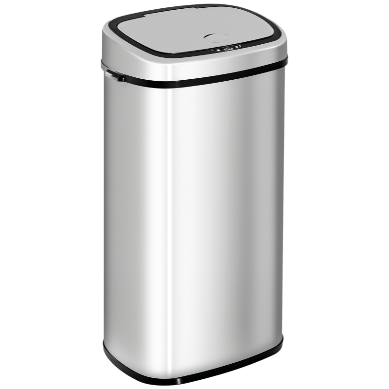 HOMCOM 68L Sensor Dustbin Stainless Steel Automatic Kitchen Waste Bin Silver