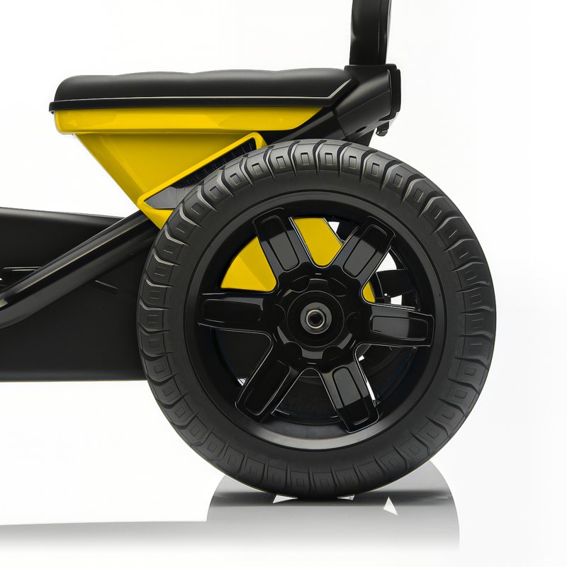 AIYAPLAY Pedal Go Kart for Kids, Children Ride-On Race Car with Silent EVA Tyres, for 2-5 Years, Yellow