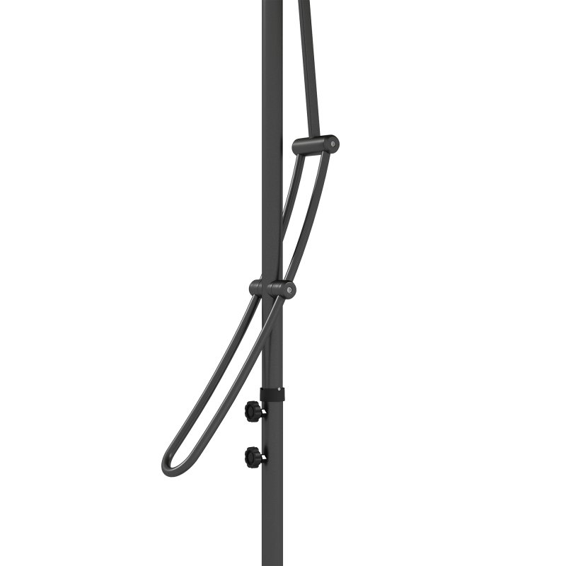 Outsunny 3(m) Cantilever Parasol with Solar LED and Easy Lever, Garden Parasol Umbrella with Cross Base and Waterproof Cover, Outdoor Sun Shades, Beige