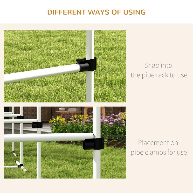 PawHut Dog Agility Equipment Training Height Adjustable Jumps Hurdle 4 Pieces with Carrying Bag for Outdoor, White
