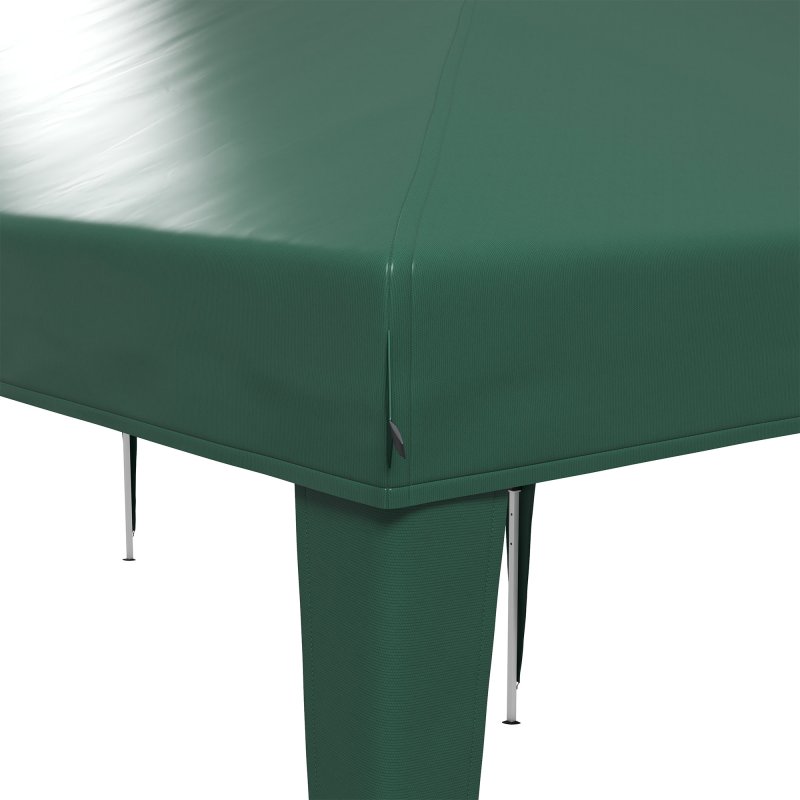 Outsunny Pop Up Gazebo 3 x 6m, Foldable Canopy Tent, Height Adjustable Wedding Awning Canopy w/ Carrying Bag, Green